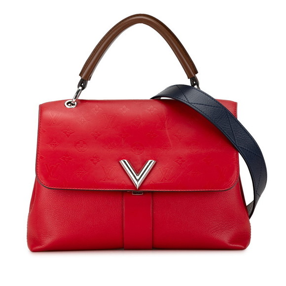 Louis Vuitton Monogram Very 2WAY Handbag Red - Picture 2 of 12